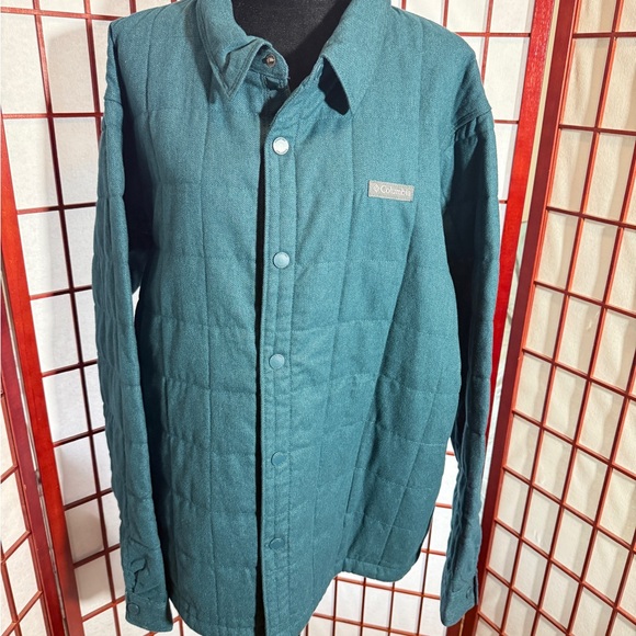 Columbia Other - Columbia Men's Teal Quilted Snap Jacket
